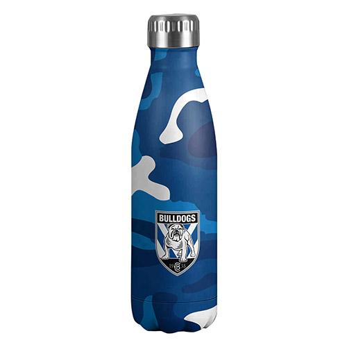 Canterbury Bulldogs Drink Bottle 500ml - Stainless Steel