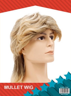 Mullet Wig - Blonde/Brown