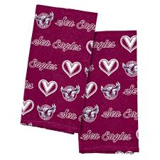 Manly Sea Eagles Tea Towels 2 Pack