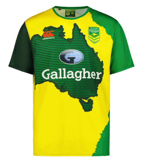 Australian Kangaroos Mens Training Tee