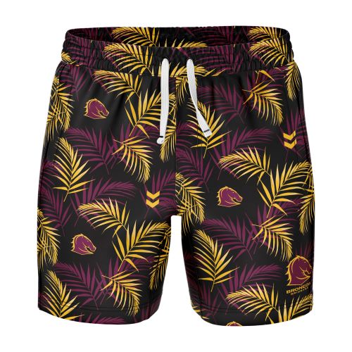 Brisbane Broncos Mens Volley Swim Shorts