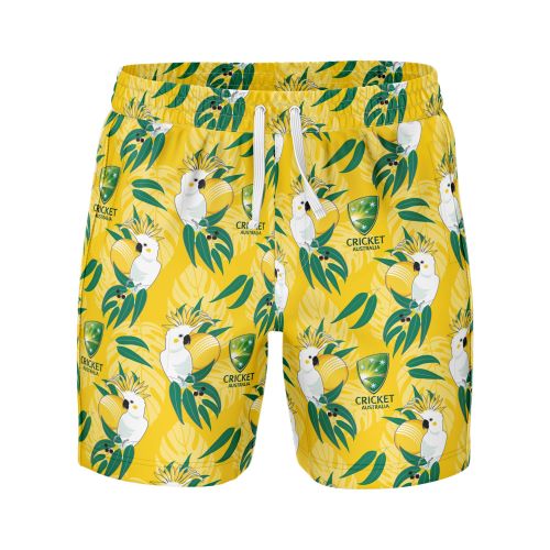 Cricket Australia Mens Hawaiian Shorts - Cocky