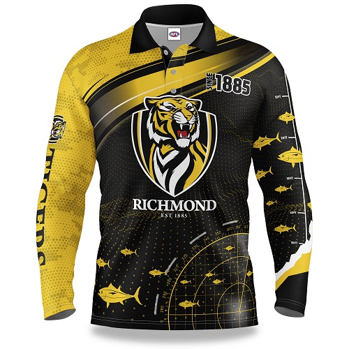 Richmond Tigers Kids Fishing Shirt - Fishfinder