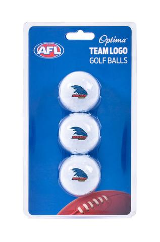 Adelaide Crows Golf Balls 3 Pack