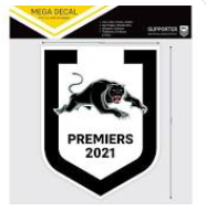 Penrith Panthers Mega Decal - 2021 Premiers
