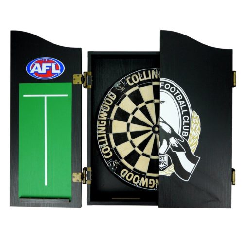Collingwood Magpies Dartboard & Cabinet
