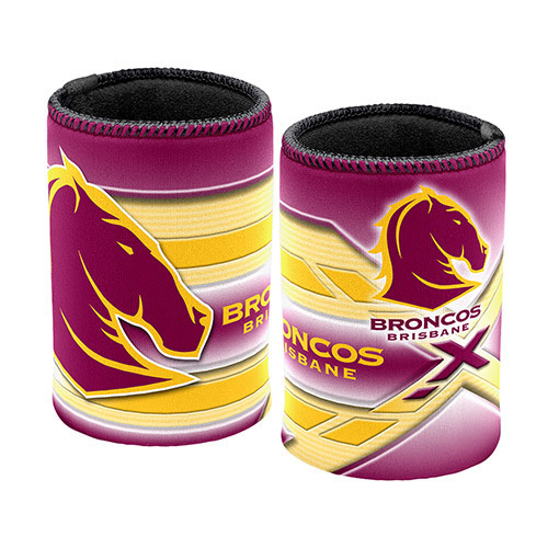 Brisbane Broncos Stubby Cooler - Logo