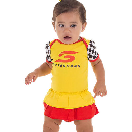Supercars Girls Bodysuit - Yellow