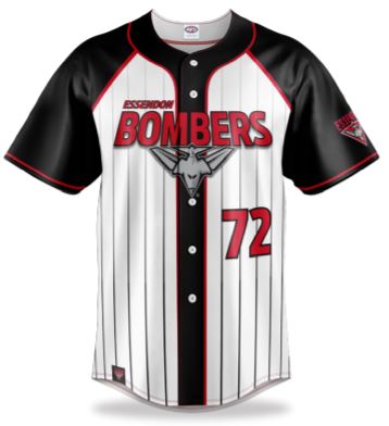 Essendon Bombers Mens Baseball Shirt