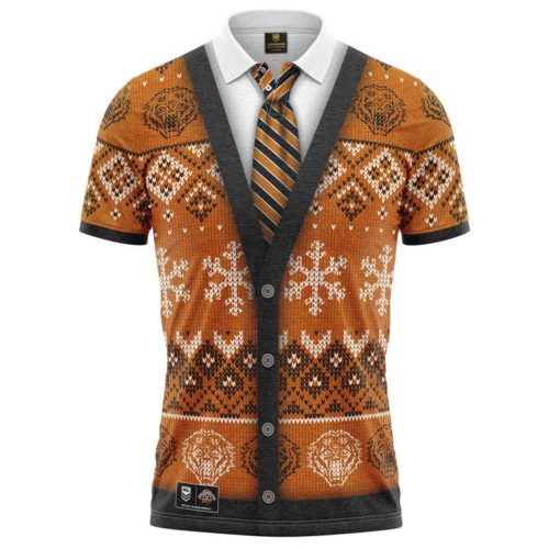 West Tigers Mens Xmas Polo Shirt