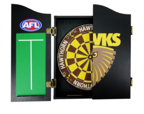 Hawthorn Hawks  Dartboard & Cabinet