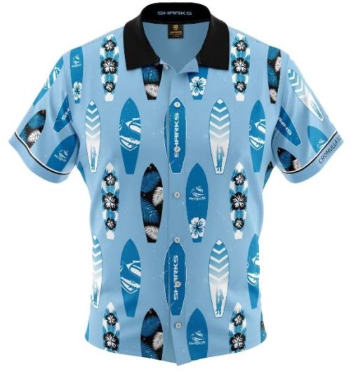 Cronulla Sharks Mens Hawaiian Shirt