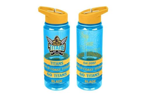 Gold Coast Titans Water Bottle - Tritan with Bands