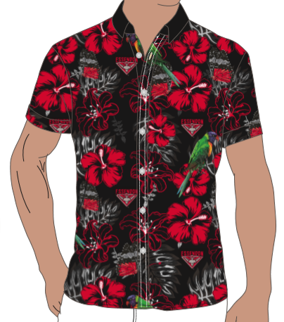 Essendon Bombers Mens Hawaiian Shirt
