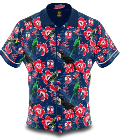 Sydney Roosters Mens Hawaiian Shirt