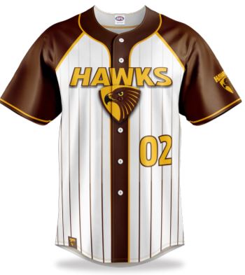 Hawthorn Hawks Mens Baseball Shirt