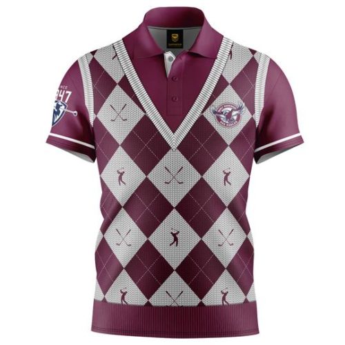 Manly Sea Eagles Mens Golf Polo - Fairway