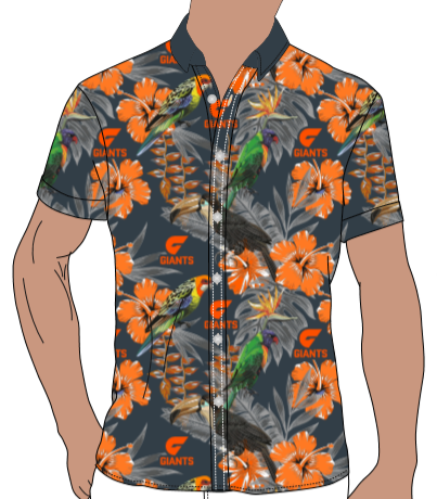 GWS Giants Mens Hawaiian Shirt