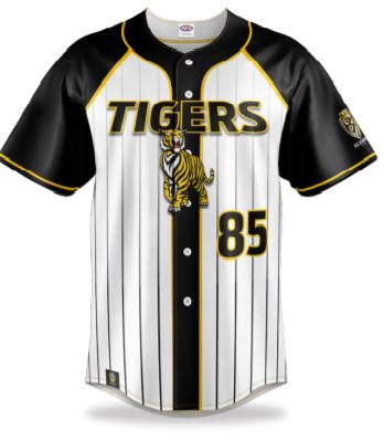 Richmond Tigers Mens Baseball Shirt