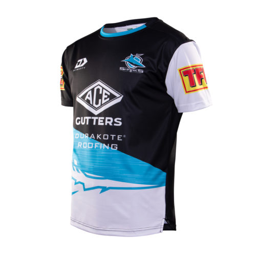Cronulla Sharks Mens Training Tee - Black