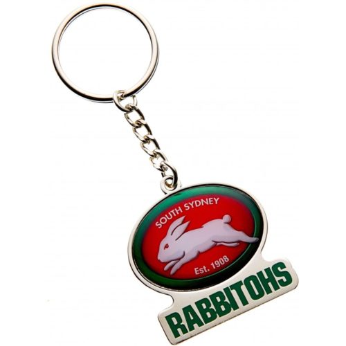 South Sydney Rabbitohs Keyring - Metal Logo