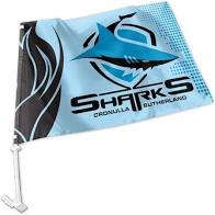 Cronulla Sharks Car Flag