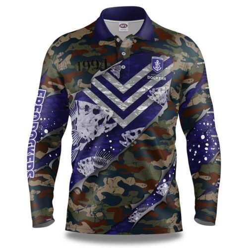 Fremantle Dockers Kids Fishing Shirt - Skeletor