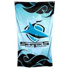 Cronulla Sharks Cape Flag
