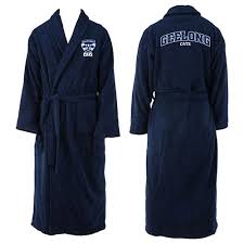 Geelong Cats Mens Bath Robe - Long Sleeve