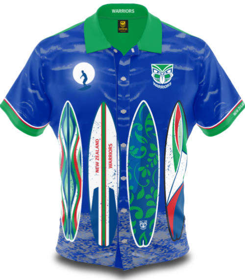 NZ Warriors Mens Hawaiian Shirt