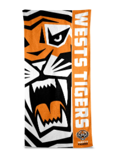 West Tigers Beach Towel