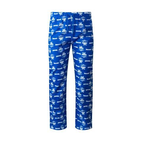 North Melbourne Kangaroos Mens Flannelette Pants