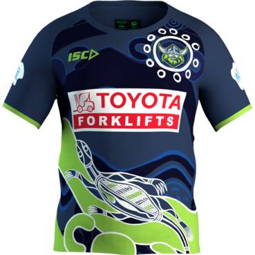 Canberra Raiders Kids Indigenous Run Out Tee