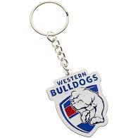 Western Bulldogs Keyring - Metal Logo