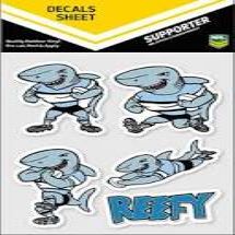 Cronulla Sharks Mascot Decals Sheet