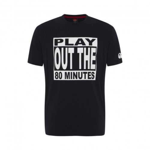 80 Mins Mens Slogan TShirt - Jet Black