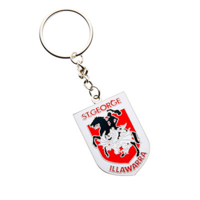 St George Dragons Keyring - Metal Logo