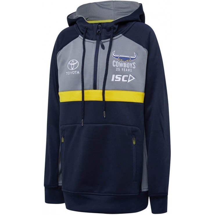 NRL 2020 Hoodie North Queensland Cowboys Squad Pull Over Hoody Jumper Pockets 