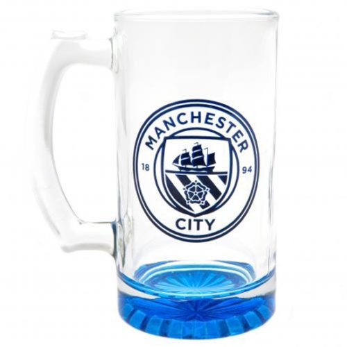 Manchester City FC Stein Glass - Crest