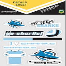 Cronulla Sharks Mixed Decals Sheet