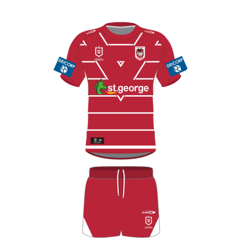 St George Dragons Kids Alternate Jersey & Short Set