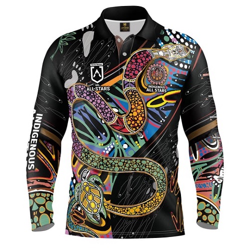 All Stars Indigenous Mens Fishing Shirt - Unity