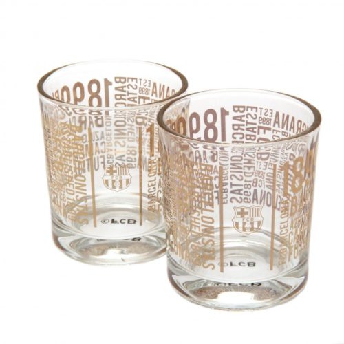 Barcelona FC Whiskey Glasses Set of 2