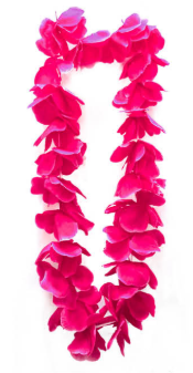 Hawaiian Lei - Hot Pink