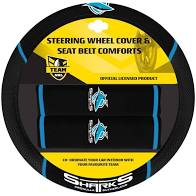 Cronulla Sharks Car Steering Wheel Set