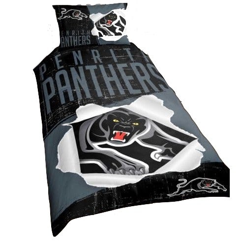 Penrith Panthers Quilt Cover Set - Single