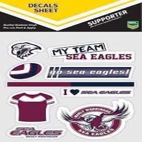 Manly Sea Eagles Mixed Decals Sheet