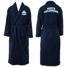 North Melbourne Kangaroos Mens Bath Robe - Long Sleeve