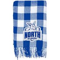 North Melbourne Kangaroos Tartan Throw Rug