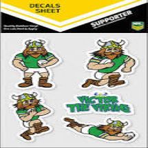Canberra Raiders Mascot Decals Sheet